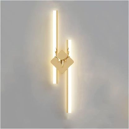 Modern Minimalist Gold Long LED Acrylic Wall Lamp – Sleek Illumination for Any Room