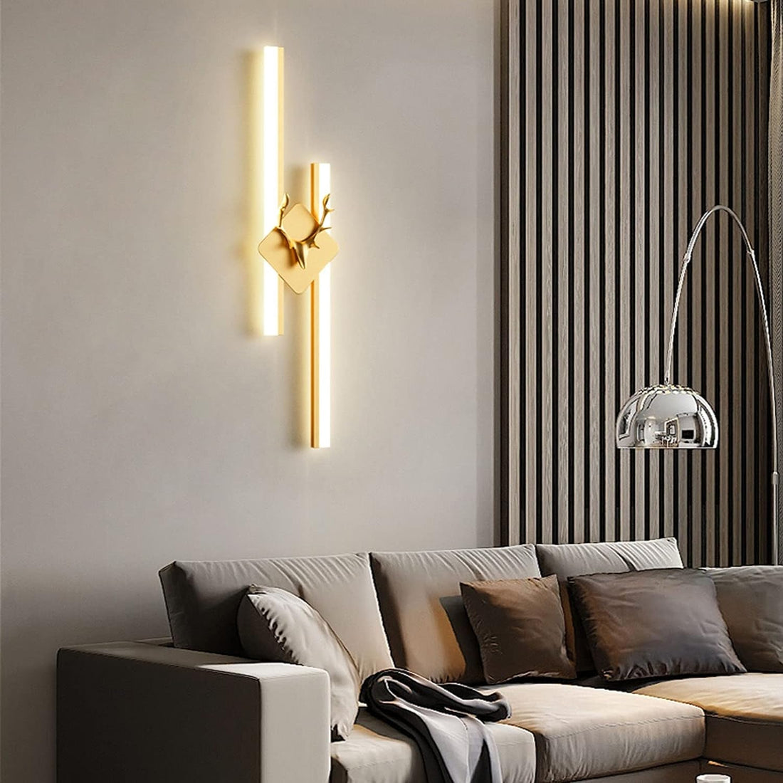 Modern Minimalist Gold Long LED Acrylic Wall Lamp – Sleek Illumination for Any Room