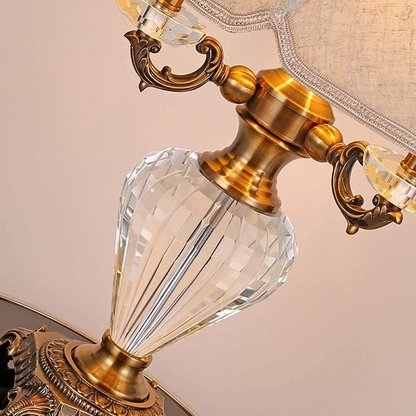 Three-Headed Crystal Candle Table Lamp - Elegant European Design for Stylish Home Lighting