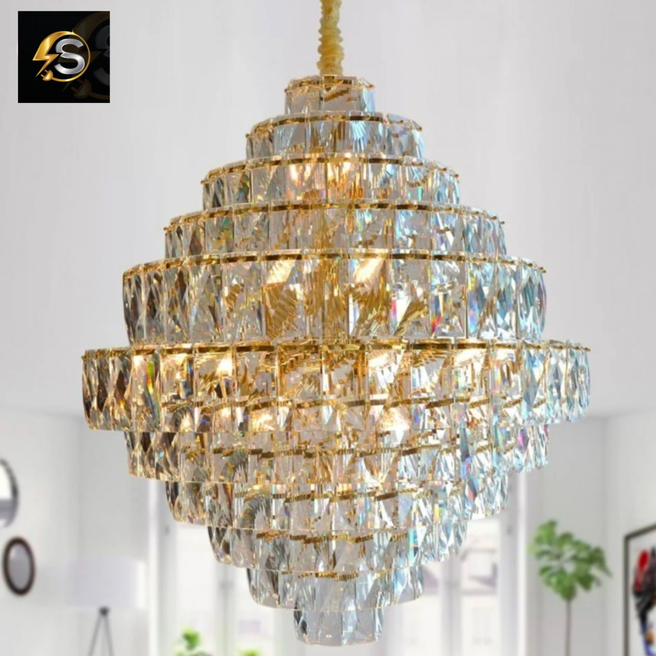 Crown Colmar Crystal Chandelier – Timeless Elegance for Luxurious Interiors