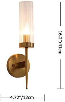 Gold Brass Base Crystal Wall Light - Modern Light Fixture for Elegant Home Decor (Pack of 1)