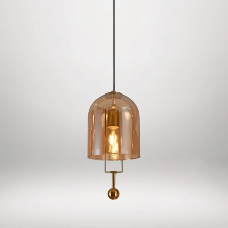 Golden Radiance Hanging Light - Elegant Ceiling Fixture for Stylish Home and Office Decor