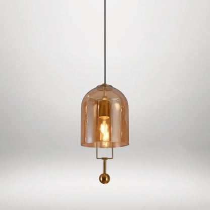 Golden Radiance Hanging Light - Elegant Ceiling Fixture for Stylish Home and Office Decor