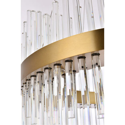 Elegant Lighting - LED Crystal Chandeliers & Round Pendant Ceiling Lights with Halo Design