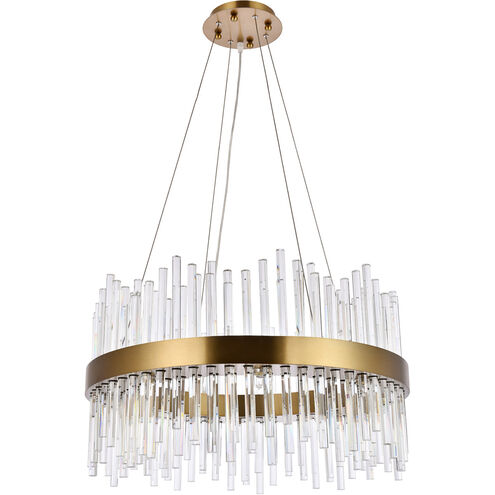 Elegant Lighting - LED Crystal Chandeliers & Round Pendant Ceiling Lights with Halo Design