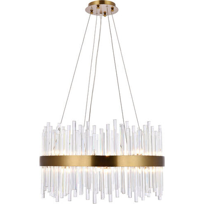 Elegant Lighting - LED Crystal Chandeliers & Round Pendant Ceiling Lights with Halo Design