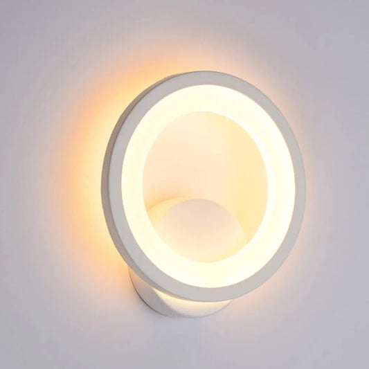 Vintage LED Wall Lamp - Round Wall Light for Bedside, Bedroom, Corridor & Living Room Decor