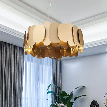 Modern Crystal LED Copper Chandelier – Elegant Ceiling Lighting for Living Rooms, Restaurants, and Villas