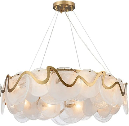 Post-Modern Crystal Chandelier - Round & Oval Ceiling Light for Living Room, Bedroom & Dining Room