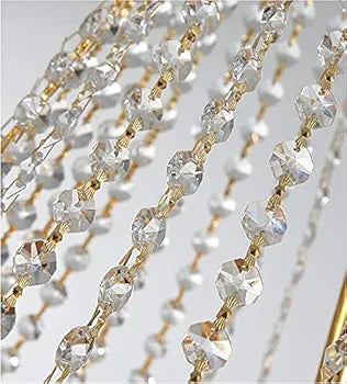 High-End Gold Crystal Chandelier - Luxury LED Lighting for Villas & Grand Living Rooms