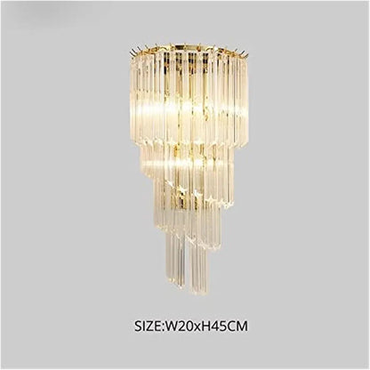 Modern Crystal LED Wall Lamps - Decorative Indoor Lighting for Bedroom, Bedside, Study Room, and Corridor