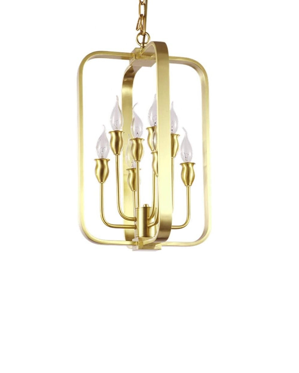 Ornate Gold Chandelier with 10 Bulbs - Luxurious Lighting Fixture for Elegant Spaces