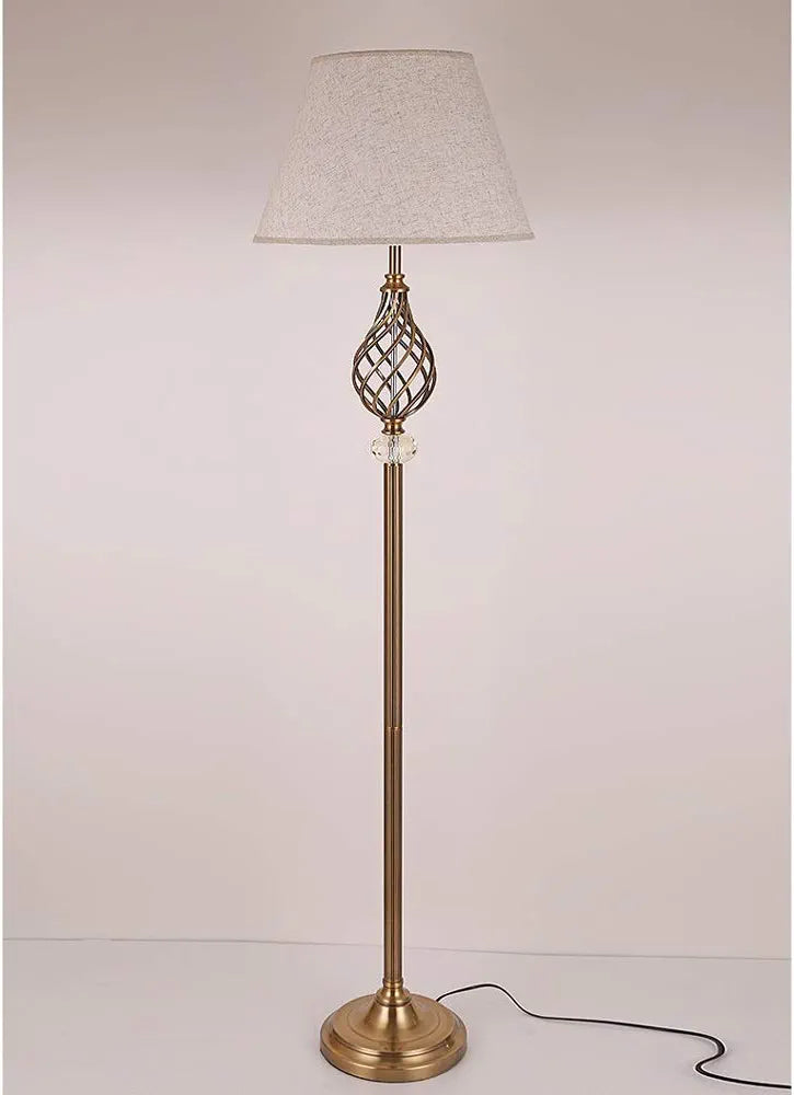 Modern American Desk Lamp - Industrial Iron Art Table Light with Crystal Accent for Bedroom, Hotel, and Study