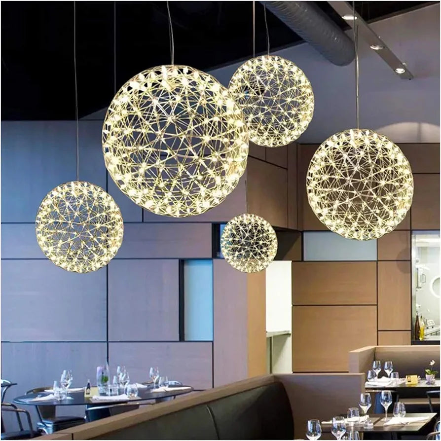 Orbital LED Hanging Lamp - Modern Pendant Light Fixture for Stylish Home Décor