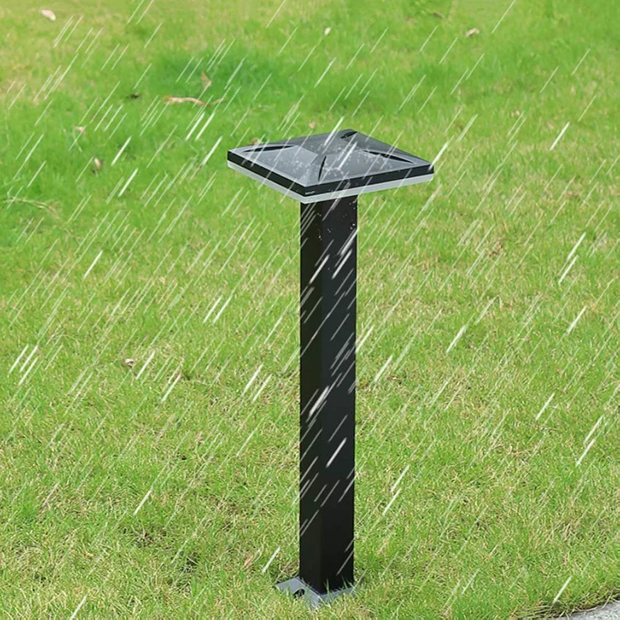 LED Outdoor Path Light - Black Cast Aluminum, Waterproof IP65, 40 cm Height, 12W, 3000K Garden Lamp/Bollard Light/Post Light/Floor Lamp