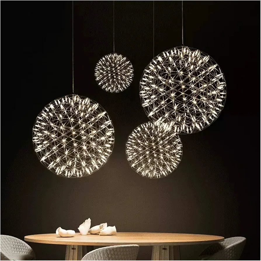 Orbital LED Hanging Lamp - Modern Pendant Light Fixture for Stylish Home Décor