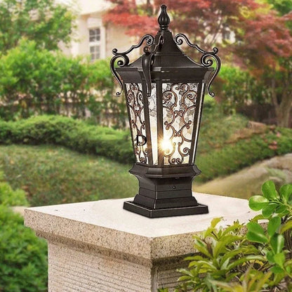 Waterproof Outdoor Column Head Lamp - Creative Door Pillar Light for Courtyard and Garden Illumination