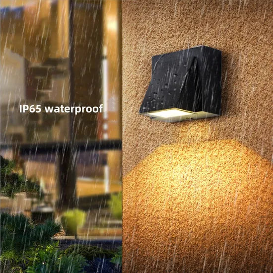 5W Waterproof & Shockproof 1-Way Outdoor Down LED Wall Lamp - Ideal for Bedroom, Garden, and Home Decor (Warm White) - Pack of 1