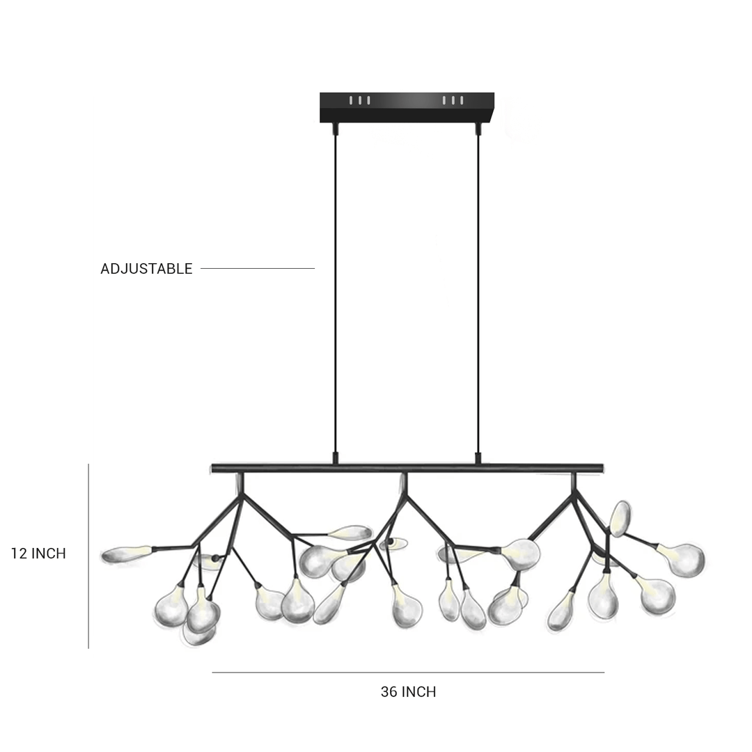 Blaze Modern Dining Chandelier - Elegant Lighting Fixture for Contemporary Dining Rooms