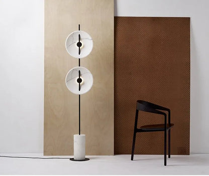 Modern Dual Semicircle Floor Lamp - Sleek Elegance for Contemporary Spaces - Best Floor Lamps