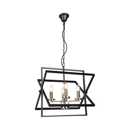 Sophisticated Modern Pendant Chandelier with Antique Black Plating for Timeless Style