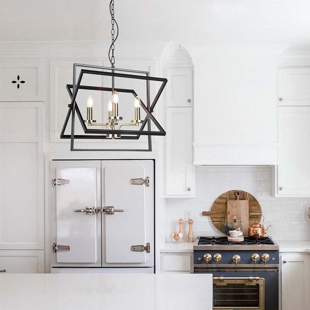 Sophisticated Modern Pendant Chandelier with Antique Black Plating for Timeless Style