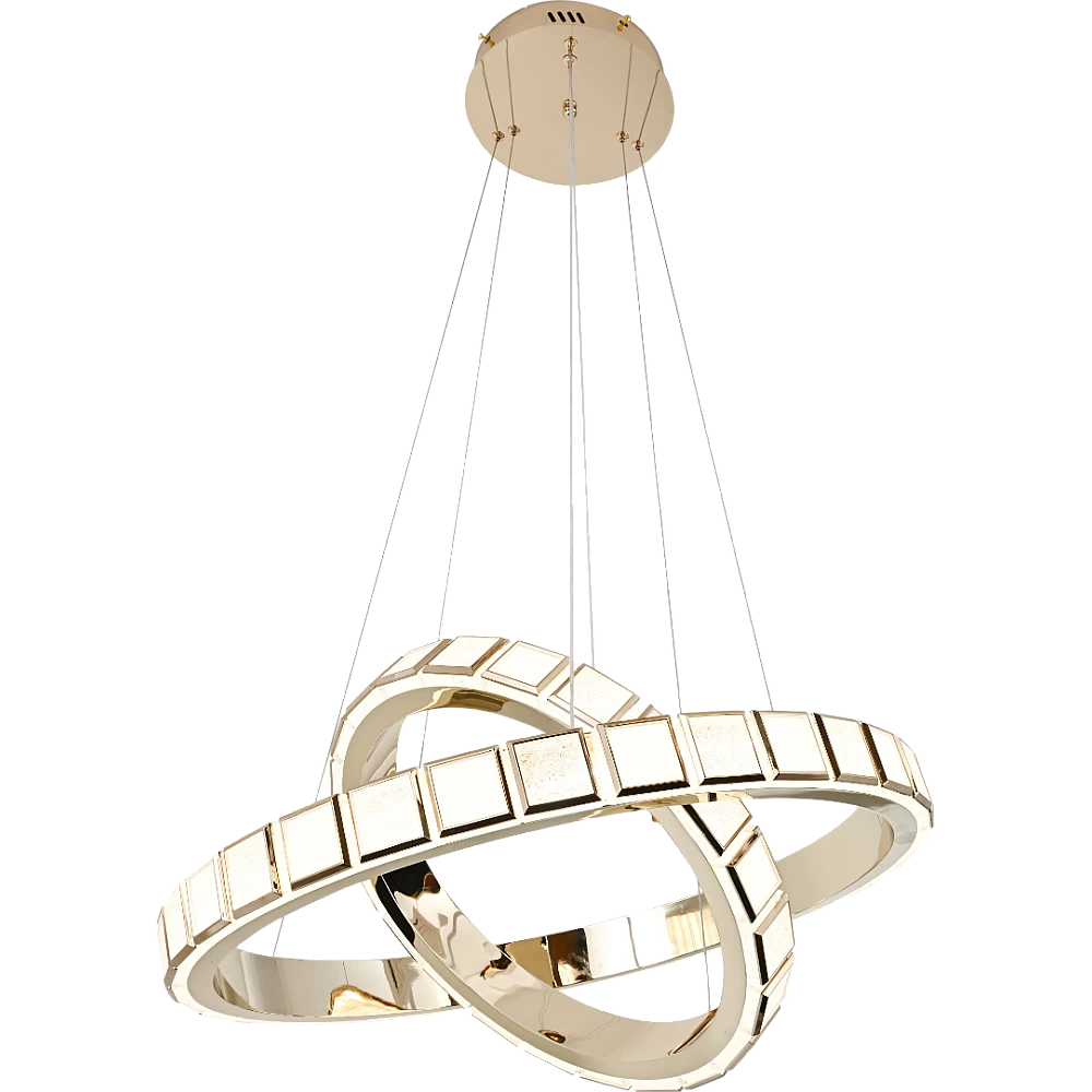 Modern Golden Chandelier with 3 Lights - 85W Elegant Ceiling Fixture, 40*60cm Diameter for Living Room and Dining Room Decor