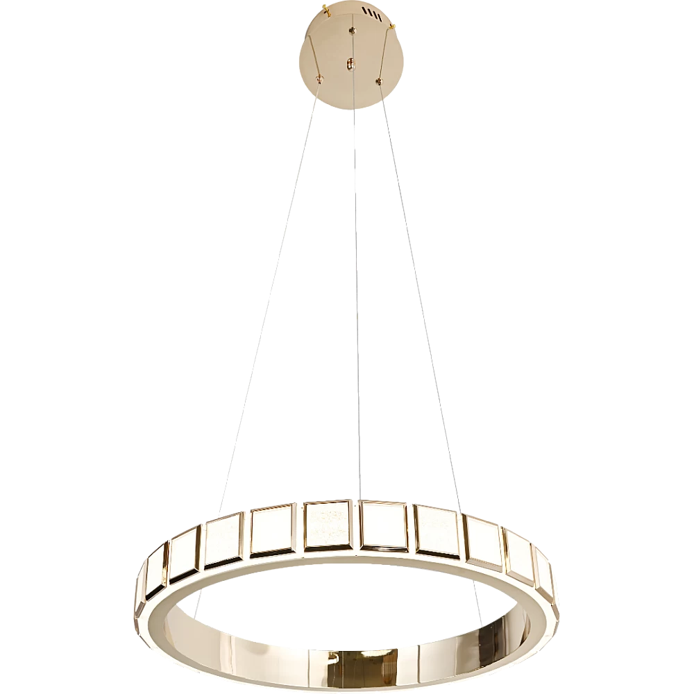 Modern Golden Chandelier - 36W Elegant Ceiling Fixture, 60cm Diameter for Stylish Home Decor