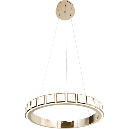 Modern Golden Chandelier - 36W Elegant Ceiling Fixture, 60cm Diameter for Stylish Home Decor