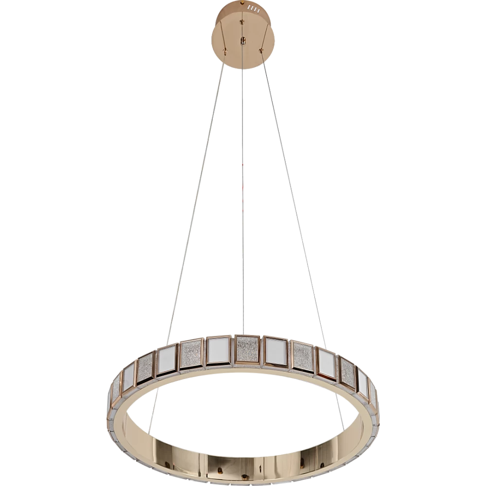 Modern Golden Chandelier - 36W Elegant Ceiling Fixture, 60cm Diameter for Stylish Home Decor