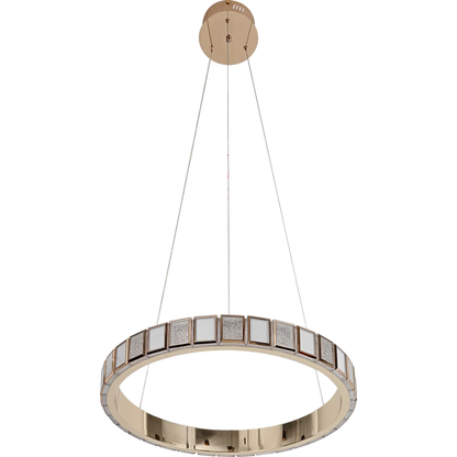 Modern Golden Chandelier - 36W Elegant Ceiling Fixture, 60cm Diameter for Stylish Home Decor