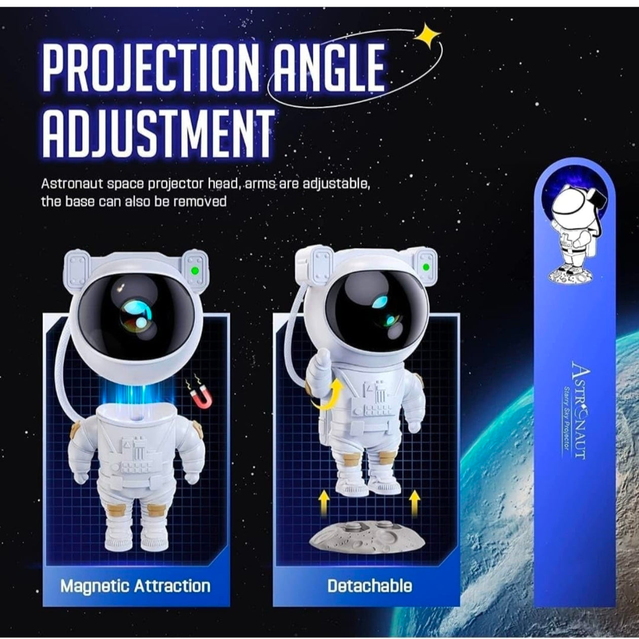 Light-Up Astronaut Toy with Remote Control - Animated Space Theme Christmas Ornament Gift