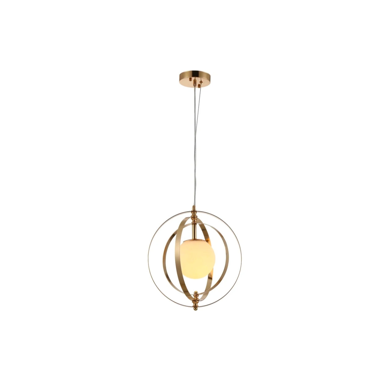 Satellite Three Rings Gold Lamp - Modern Pendant Light for Stylish Interiors