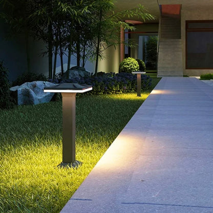 LED Outdoor Path Light - Black Cast Aluminum, Waterproof IP65, 40 cm Height, 12W, 3000K Garden Lamp/Bollard Light/Post Light/Floor Lamp