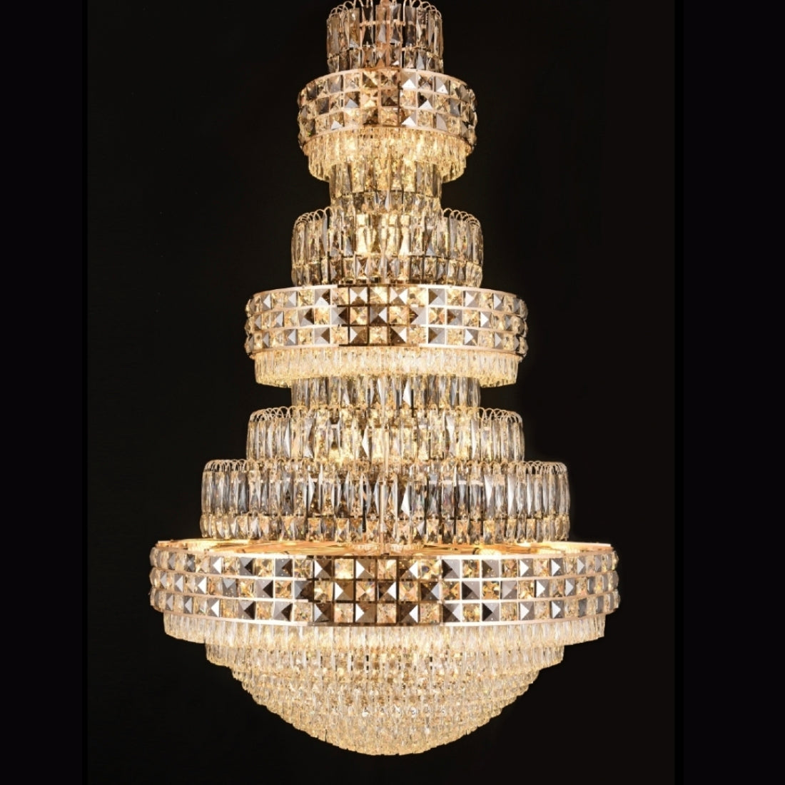 Opulent Crystal Manor Chandelier – Grand Lighting for Luxury Homes, Hotels & Exclusive Spaces