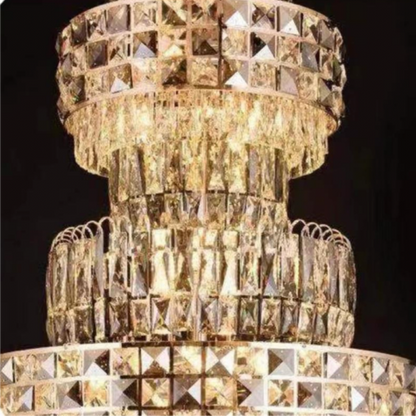 Opulent Crystal Manor Chandelier – Grand Lighting for Luxury Homes, Hotels & Exclusive Spaces