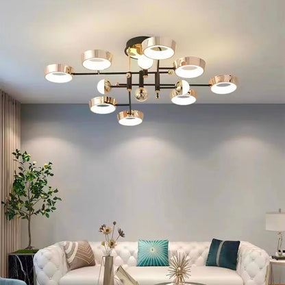 Nordic Living Room Chandelier Light - Luxury Modern Simple Atmosphere Main Lamp for Restaurant and Whole House Package