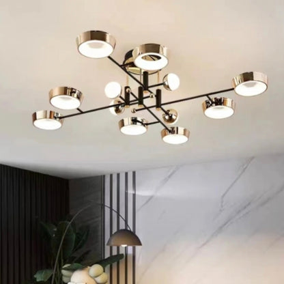 Nordic Living Room Chandelier Light - Luxury Modern Simple Atmosphere Main Lamp for Restaurant and Whole House Package