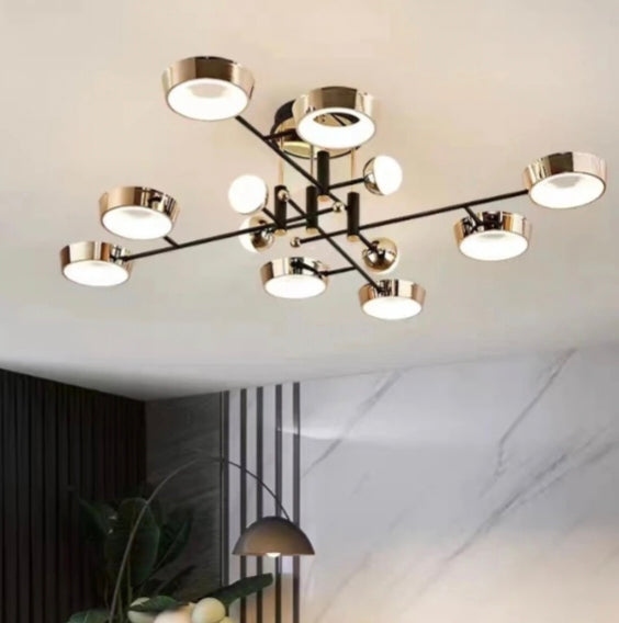 Nordic Living Room Chandelier Light - Luxury Modern Simple Atmosphere Main Lamp for Restaurant and Whole House Package