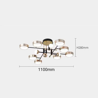 Nordic Living Room Chandelier Light - Luxury Modern Simple Atmosphere Main Lamp for Restaurant and Whole House Package