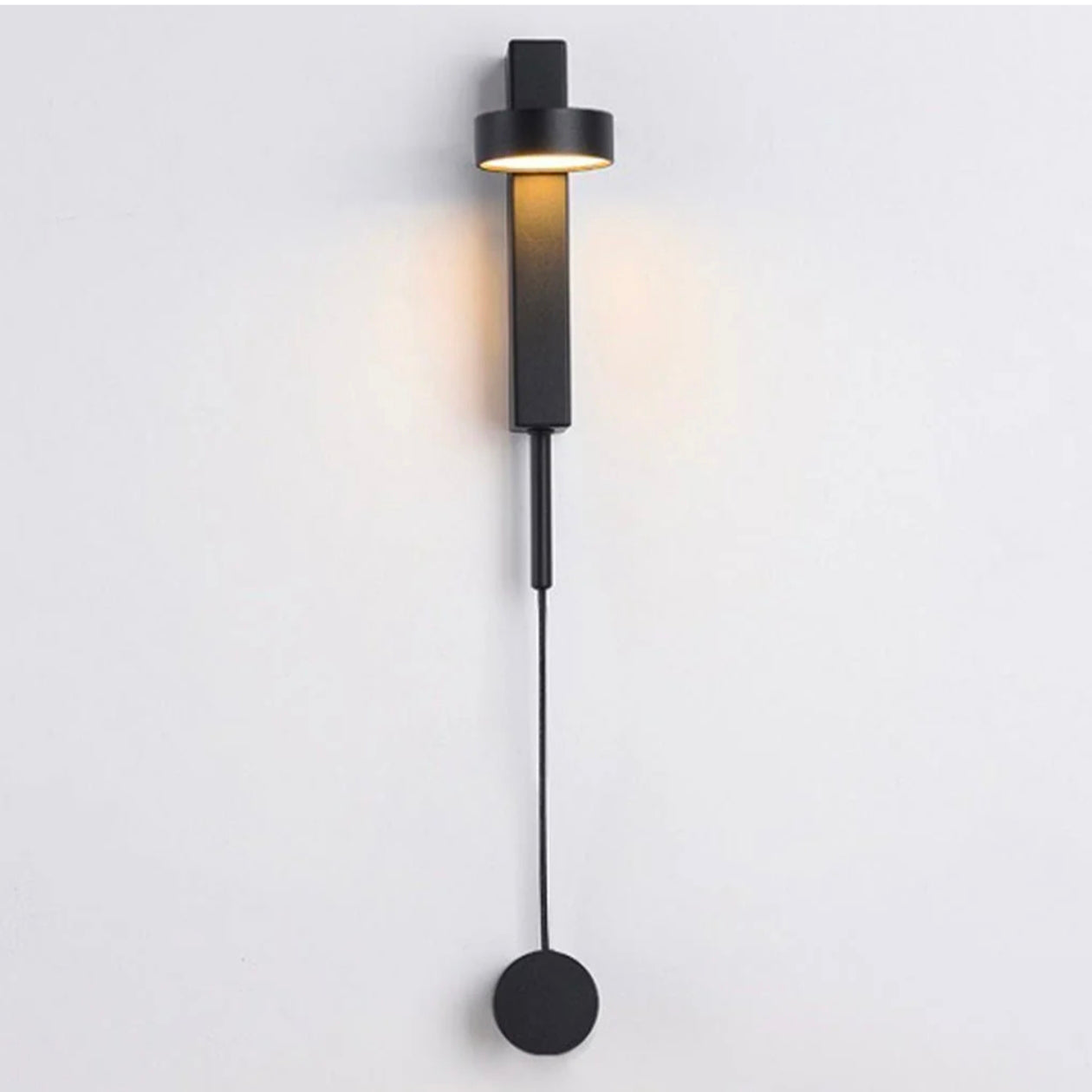 Nordic Adjustable Modern Acrylic Wall Light - Black LED Bedside Sconce in Aluminium Metal