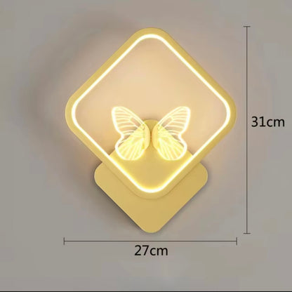 Gold LED Bedside Sconce - Stylish Wall Light for Bedroom and Aisle Decor