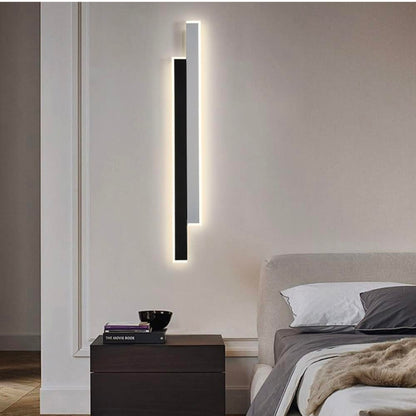 Linear Wall Sconce - Modern Strip Light for Bedroom, Living Room, and Hallway - Height 60cm