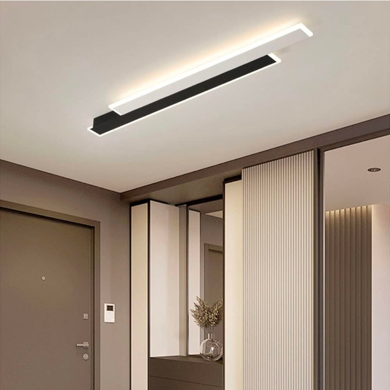 Linear Wall Sconce - Modern Strip Light for Bedroom, Living Room, and Hallway - Height 60cm