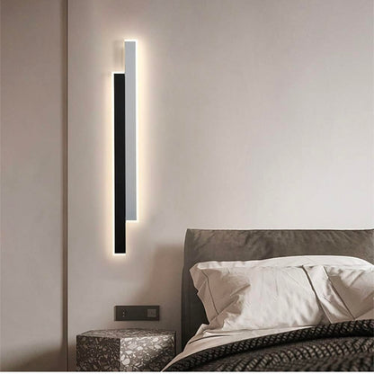 Linear Wall Sconce - Modern Strip Light for Bedroom, Living Room, and Hallway - Height 60cm