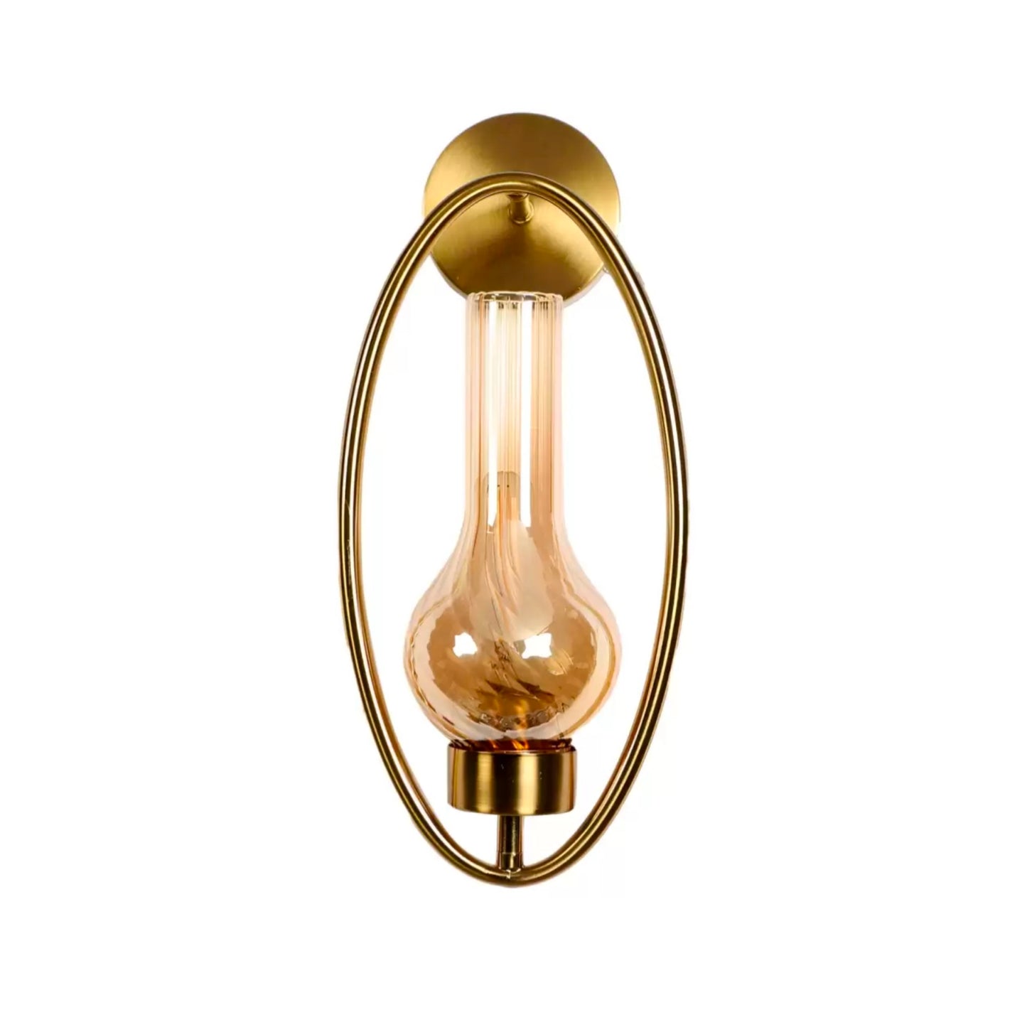 Gold Tone Contemporary Abstract Shaped Wall Lamp - Modern Decorative Lighting Fixture for Stylish Interiors