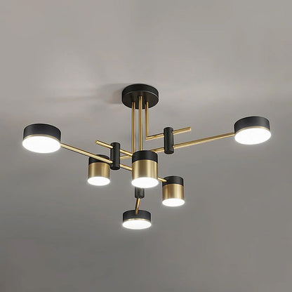 Multi-Head Round Chandelier - Elegant Ceiling Light Fixture for Modern Home Décor