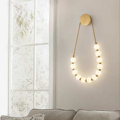 Chic Necklace Wall Sconce - Stylish Decorative Wall Lamp