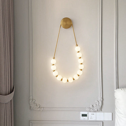 Chic Necklace Wall Sconce - Stylish Decorative Wall Lamp