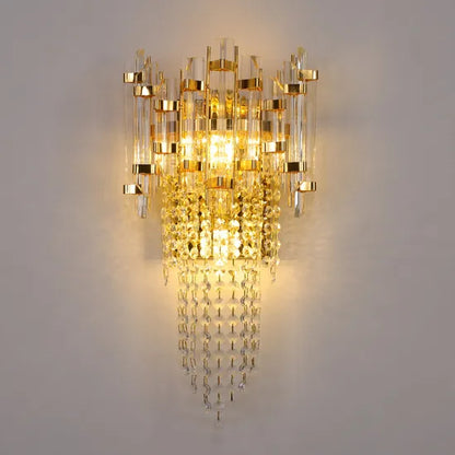 Modern Luxury Minimalistic Crystal Wall Light - Elegant Fixture for Contemporary Home Decor